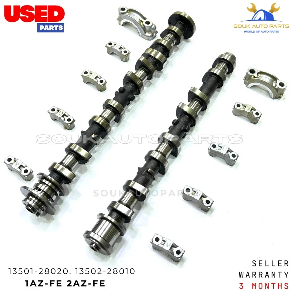 CAMSHAFTS INLET & EXHAUST W/CAPS For TOYOTA 1AZFE 2AZFE CAMRY RAV-4 2.0 & 2.4L