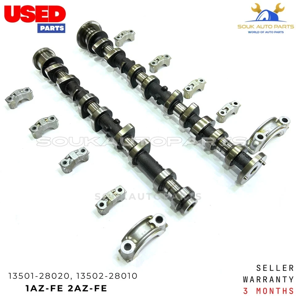 CAMSHAFTS INLET & EXHAUST W/CAPS For TOYOTA 1AZFE 2AZFE CAMRY RAV-4 2.0 & 2.4L