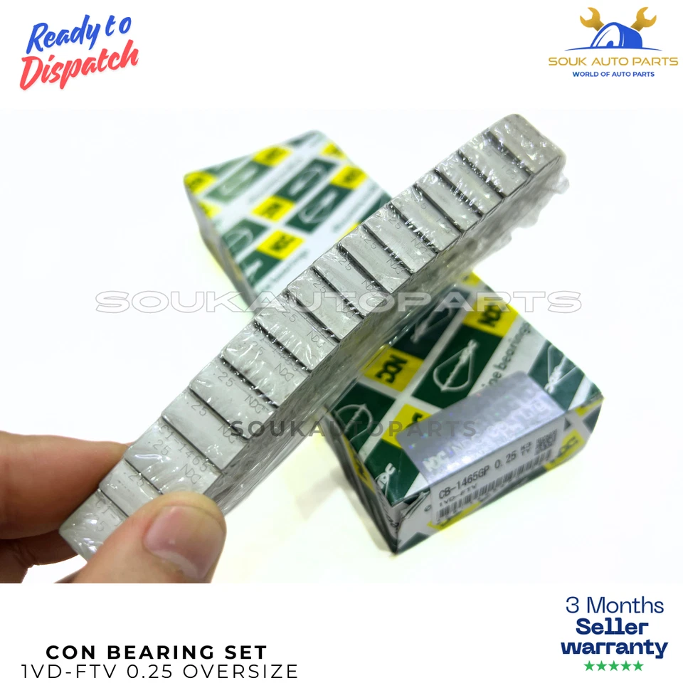 CON ROD BEARING SET 1VD-FTV 0.25 For Toyota LAND CRUISER 4.5Ltr 2007-2015