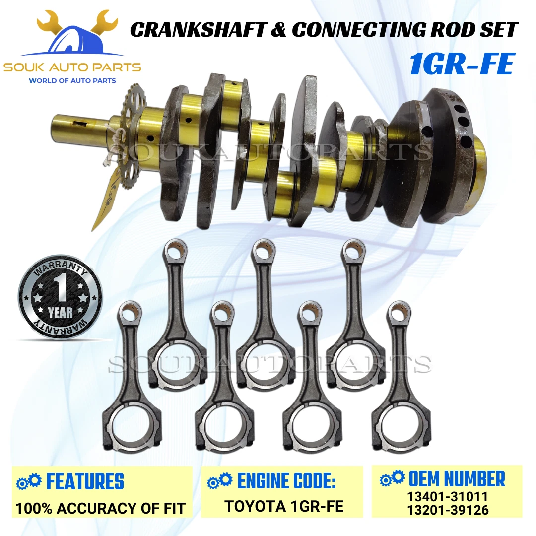 CRANKSHAFT & CONNECTING ROD SET For TOYOTA 1GRFE 1GR-FE FJ CRUISER 4RUNNER 4.0L
