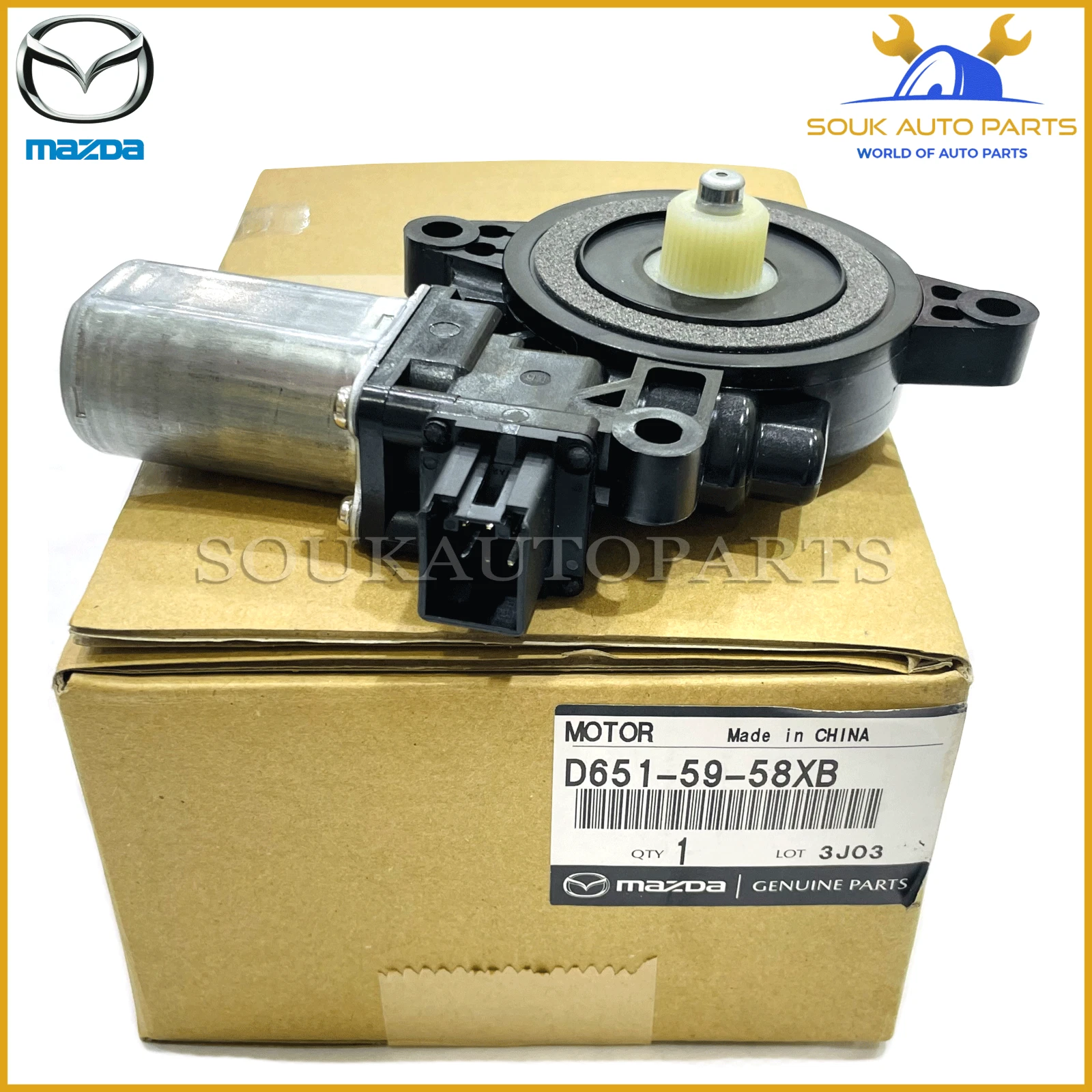 D651-59-58XB Mazda Genuine DRIVER FRONT WINDOW MOTOR D6515958XB OEM