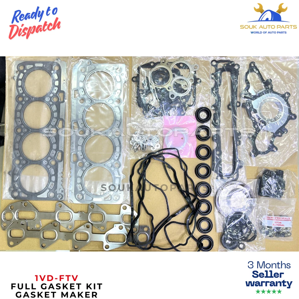 GASKET KIT + PISTON RING + BEARING SET 1VDFTV For Toyota LAND CRUISER 4.5L 07-17