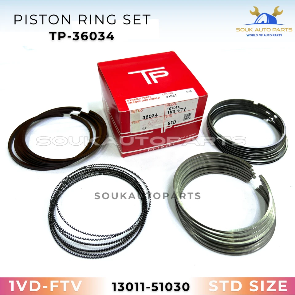 GASKET KIT + PISTON RING + BEARING SET 1VDFTV For Toyota LAND CRUISER 4.5L 07-17