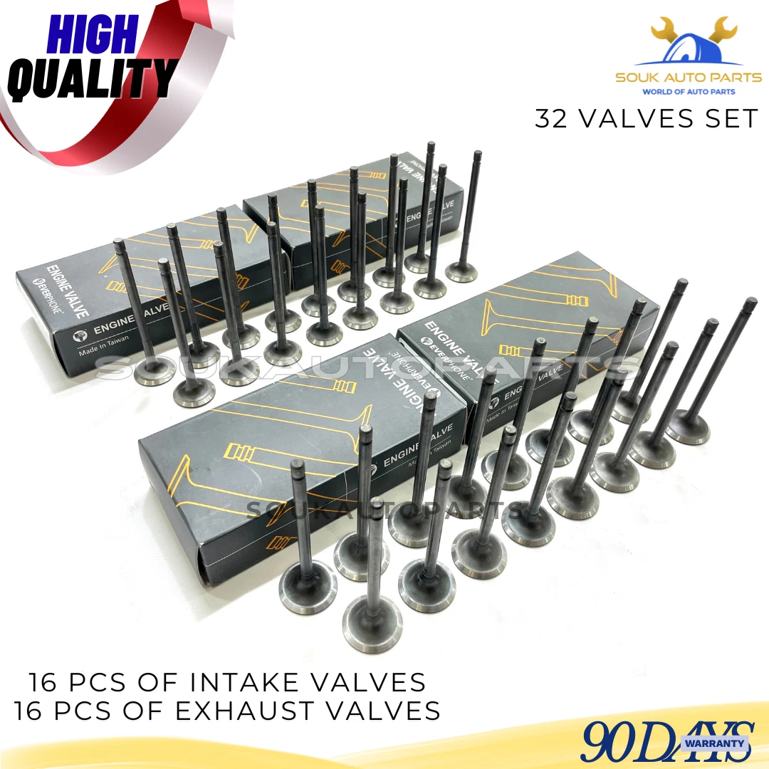 INTAKE & EXHAUST ENGINE VALVE SET 1VD-FTV 4.5Ltr For Toyota LAND CRUISER