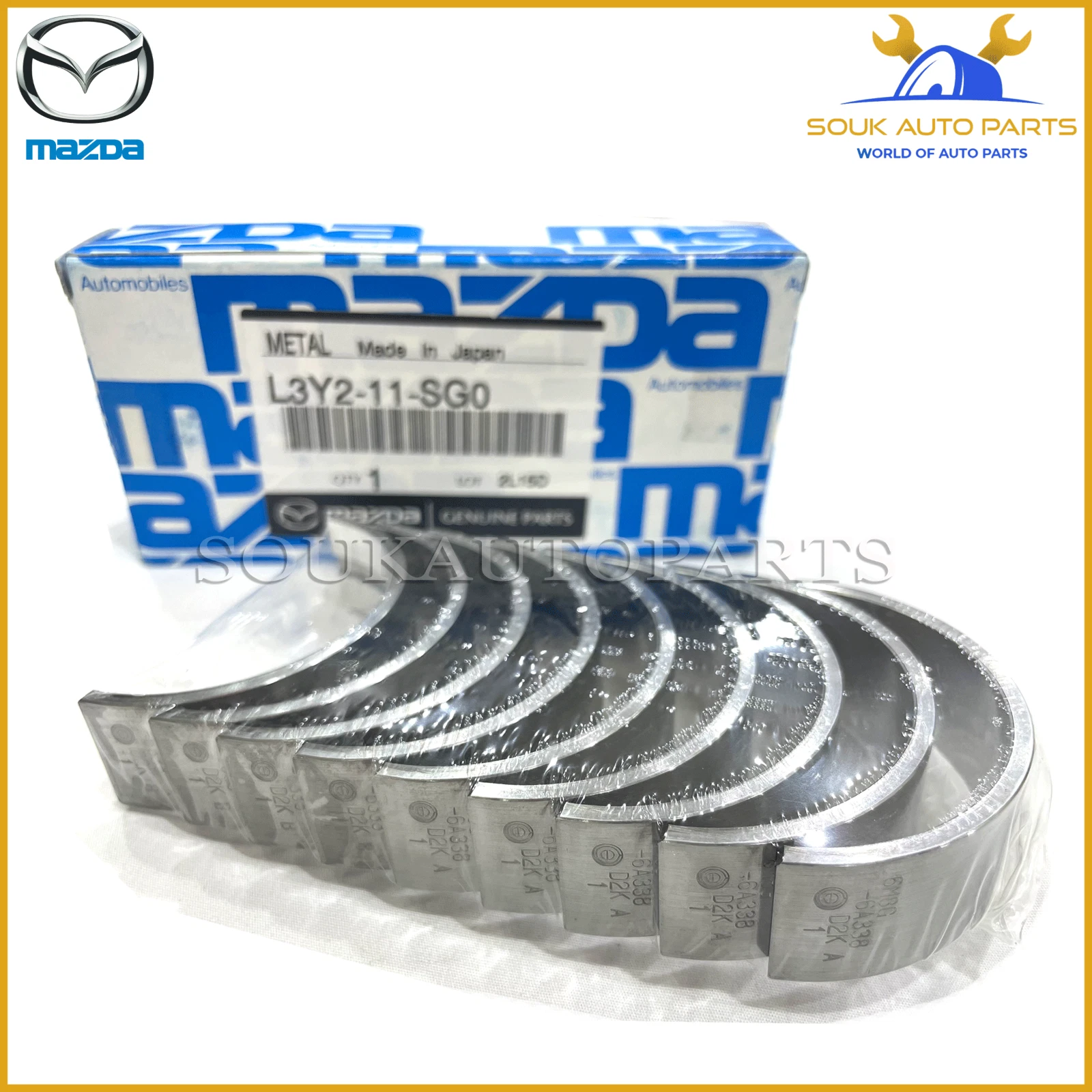 L3Y2-11-SG0 Genuine Mazda METAL SET, MAIN BRG OEM