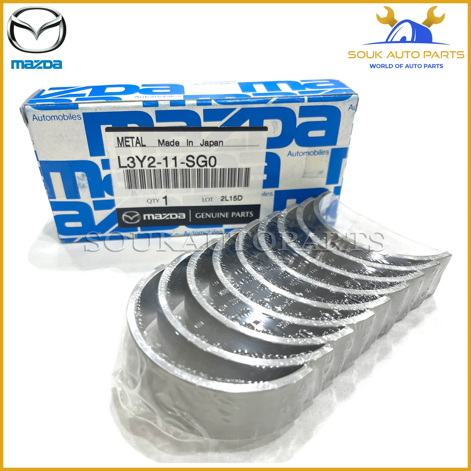 L3Y2-11-SG0 Genuine Mazda METAL SET, MAIN BRG OEM