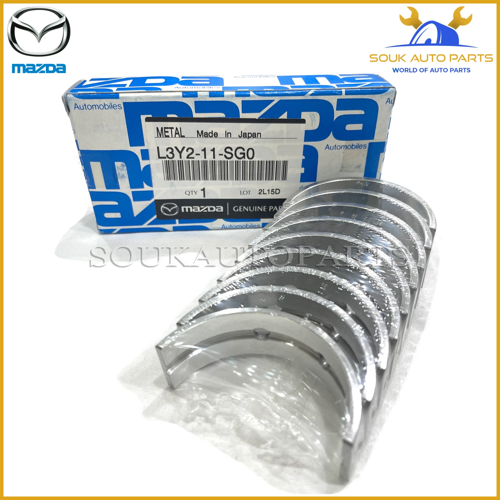 L3Y2-11-SG0 Genuine Mazda METAL SET, MAIN BRG OEM
