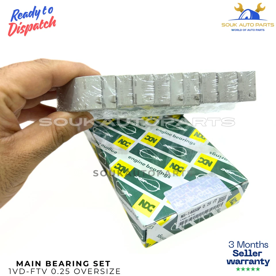 MAIN & CON ROD BEARING SET 1VD-FTV 0.25 For Toyota LAND CRUISER 4.5Ltr 2007-2015