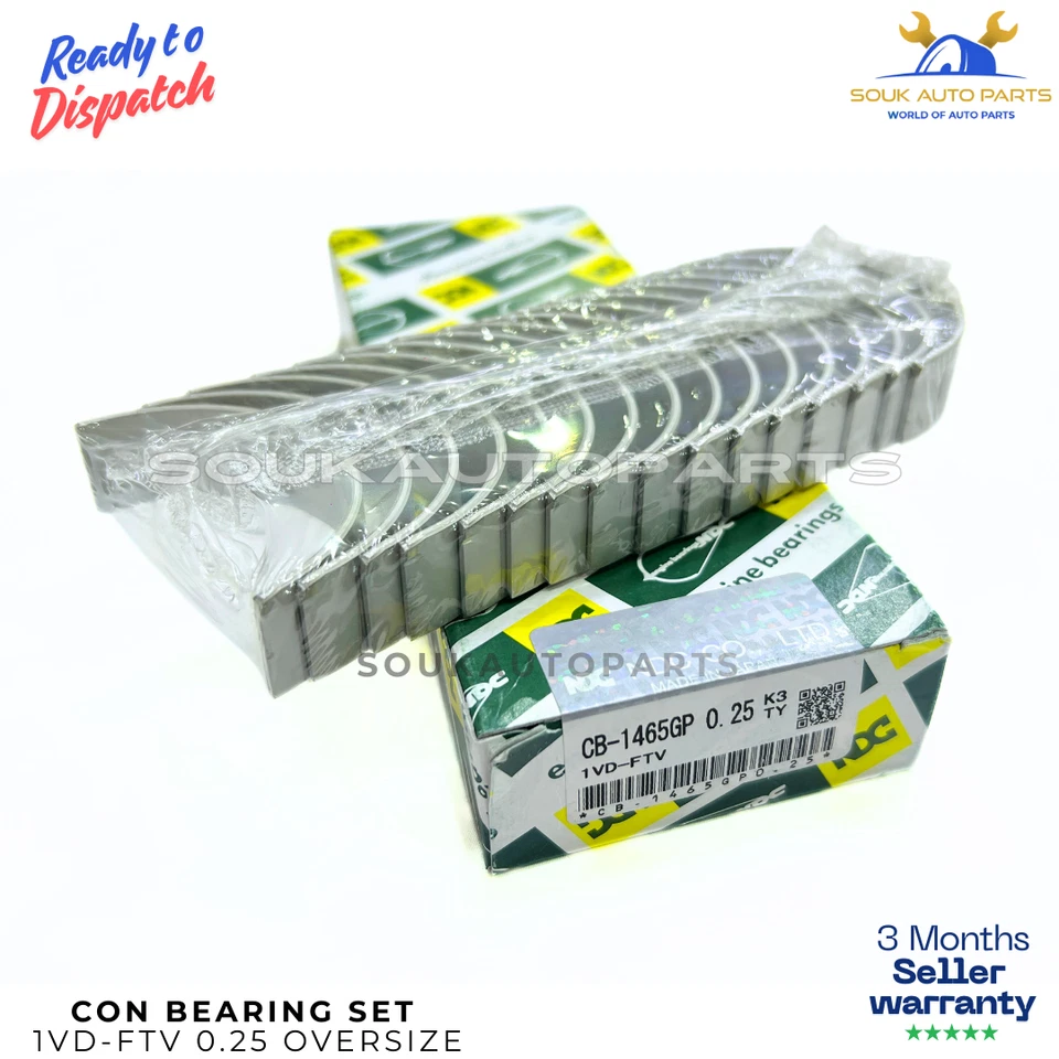 MAIN & CON ROD BEARING SET 1VD-FTV 0.25 For Toyota LAND CRUISER 4.5Ltr 2007-2015
