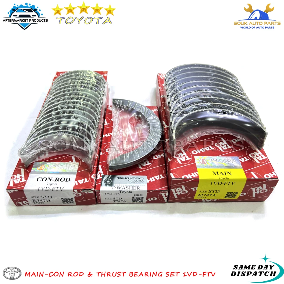 MAIN-CON ROD & THRUST BEARING SET 1VD-FTV For Toyota LAND CRUISER 4.5Ltr 07-15