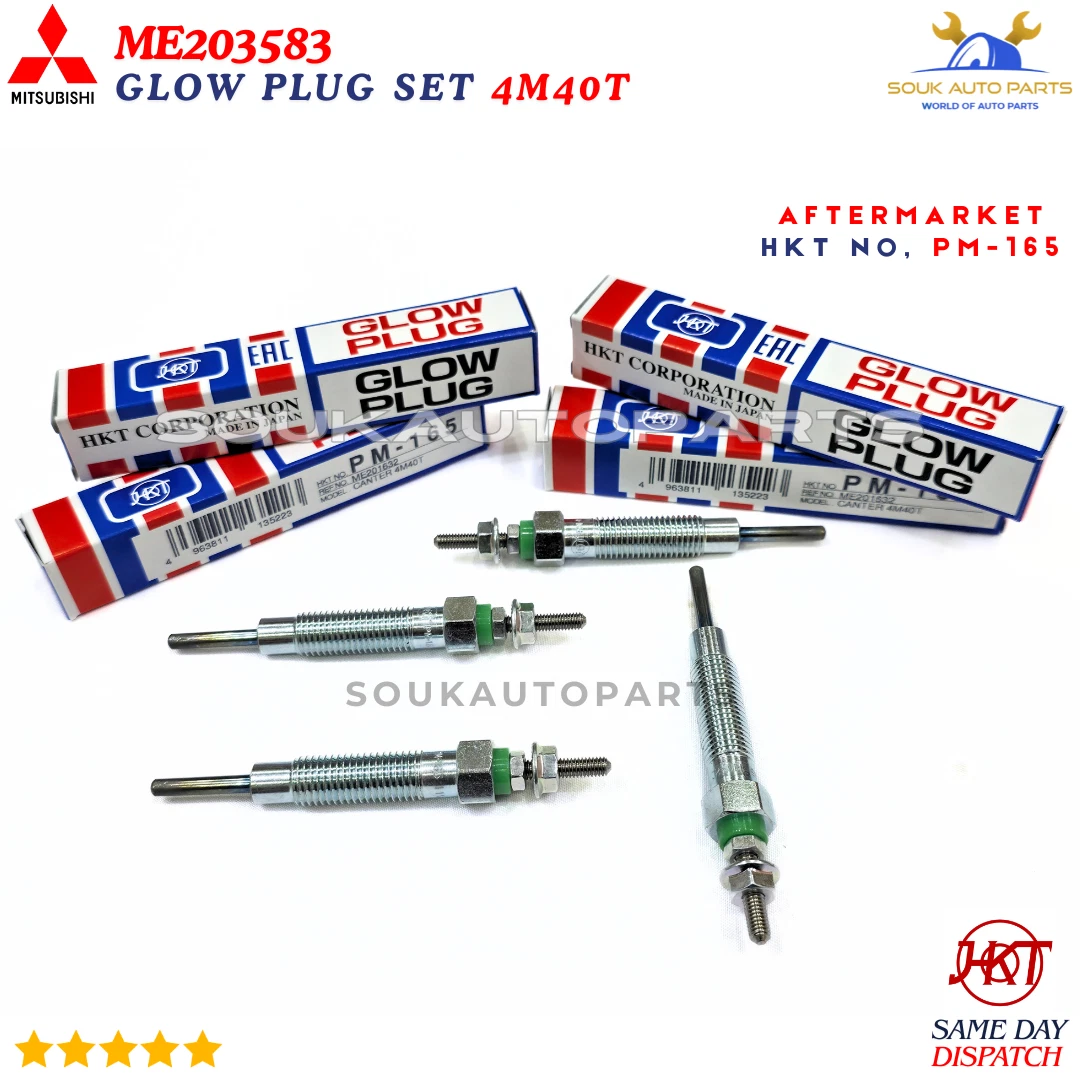 ME203583 GLOW PLUG SET 4M40T PM165 for Mitsubishi DELICA PD8W PF8W 1996-Onwards