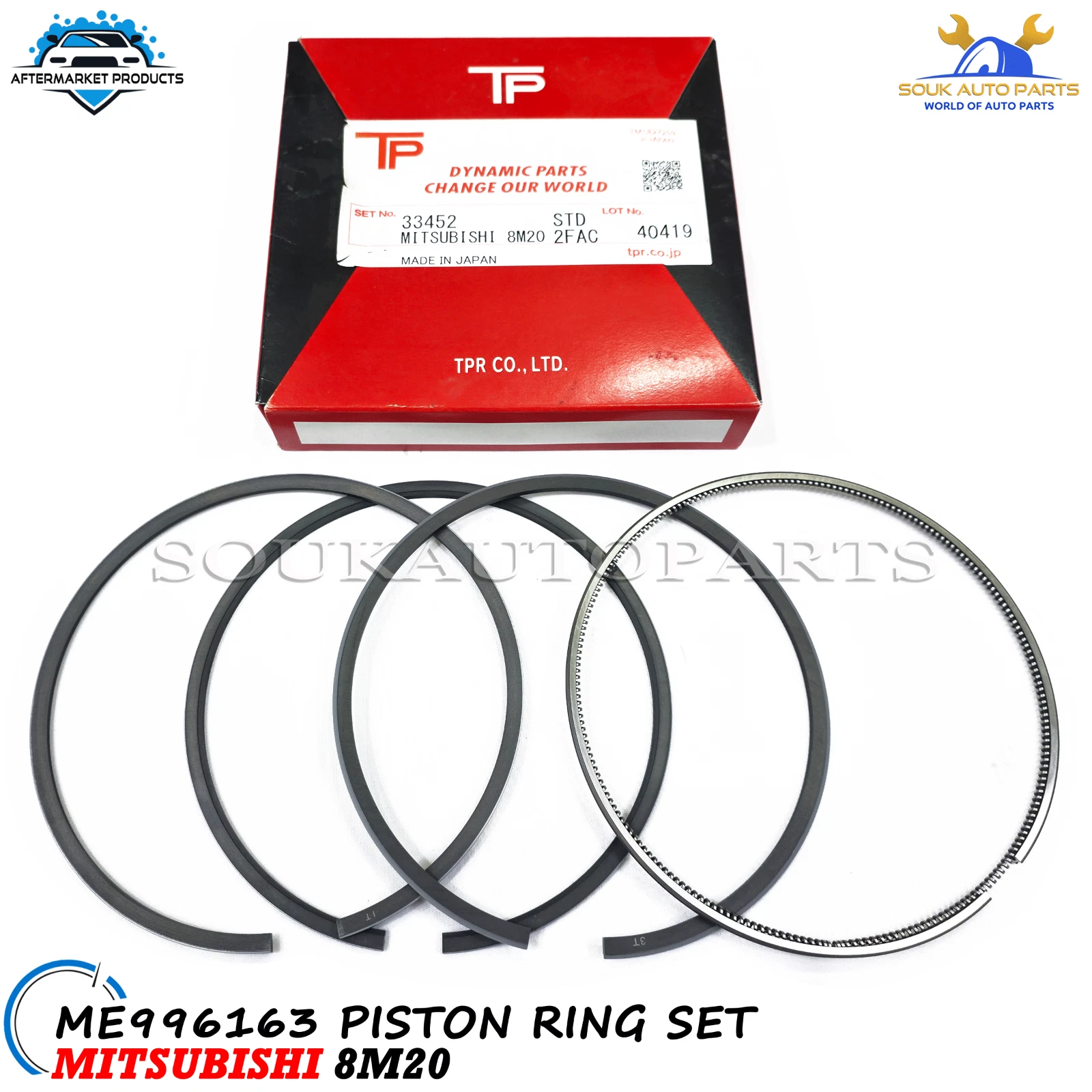 ME996163 PISTON RING SET 8M20 146mm For MITSUBISHI FUSO AERO QUEEN V8