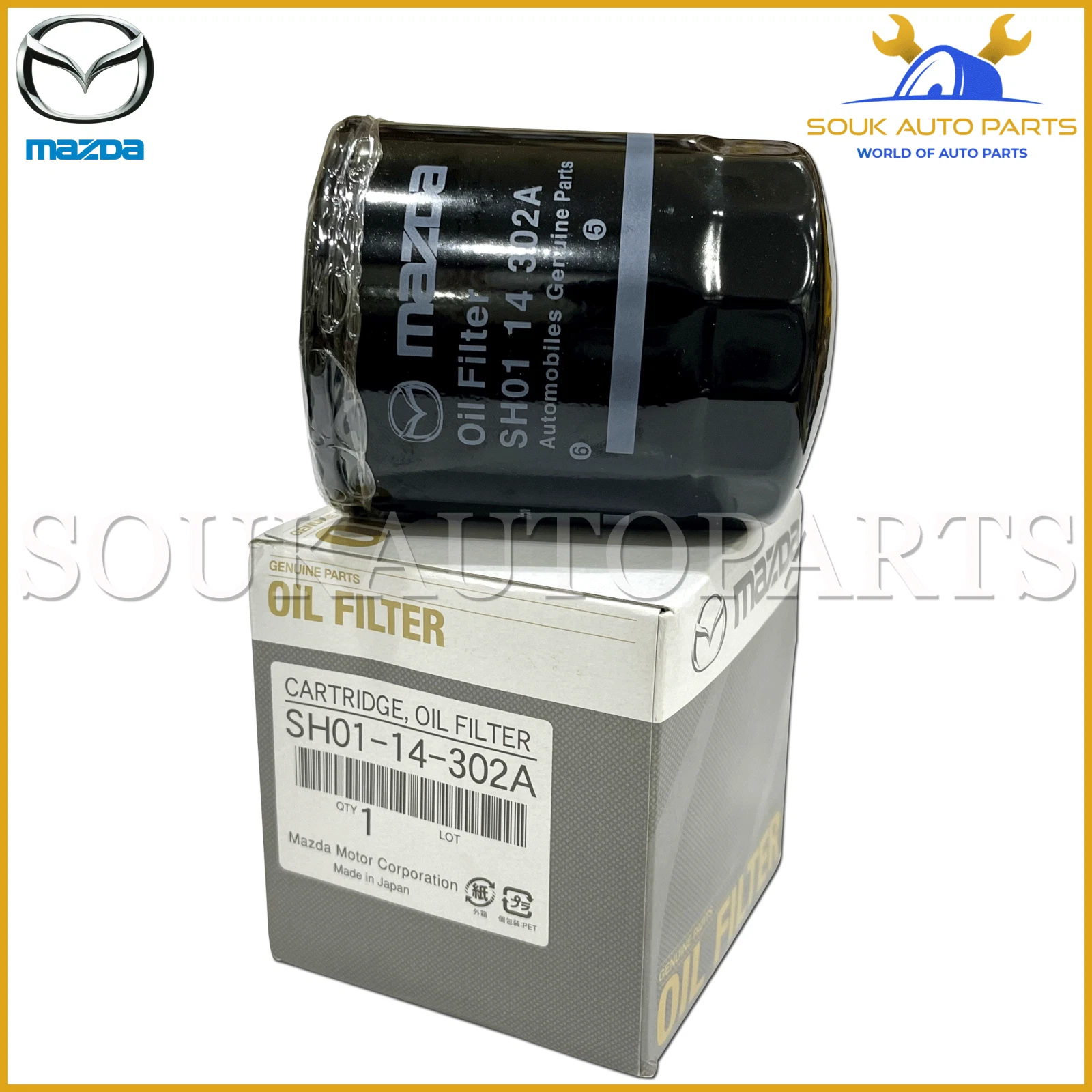 SH01-14-302A Genuine Mazda OIL FILTER (SPIN ON) SH0114302A OEM