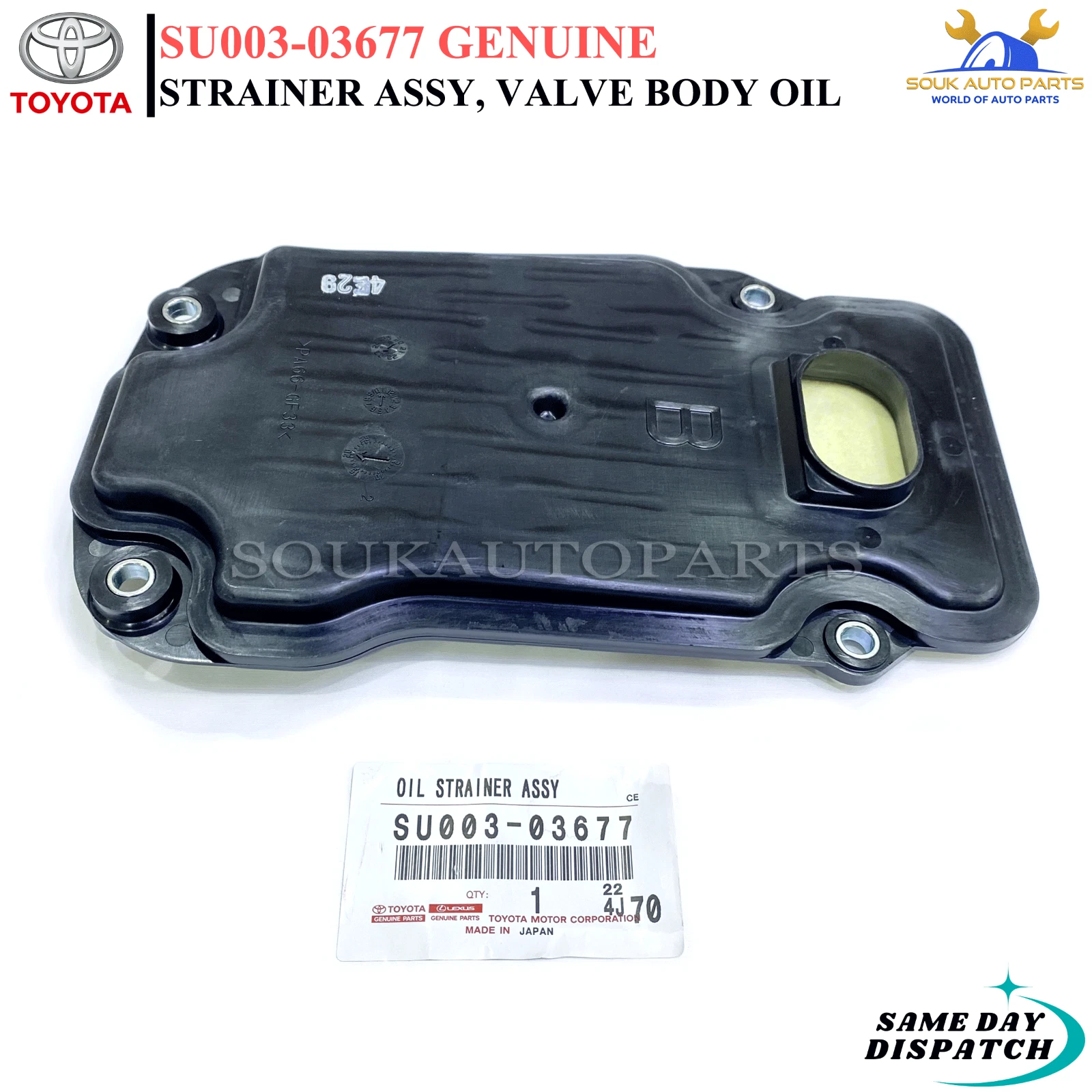 SU003-03677 Genuine Toyota STRAINER ASSY, VALVE BODY OIL SU00303677 OEM