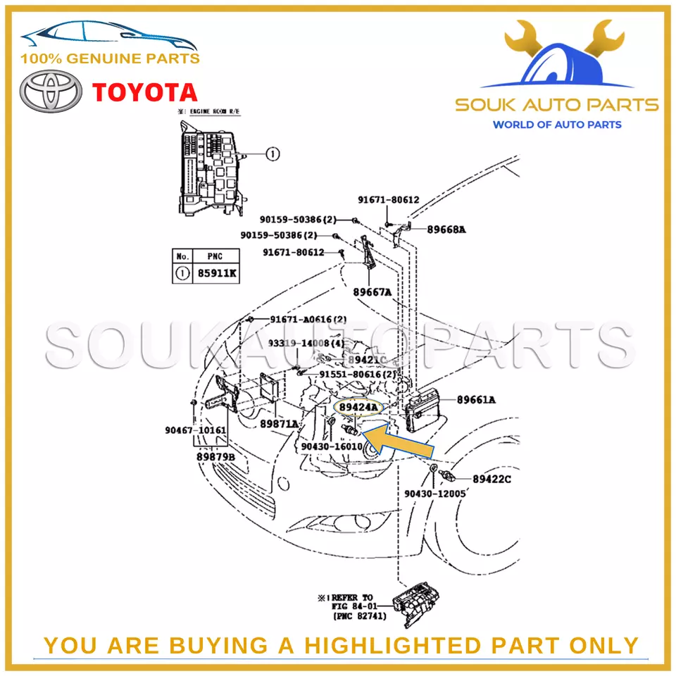 89424-60010 Genuine Toyota SENSOR, INLET AIR TEMPERATURE 8942460010 OEM