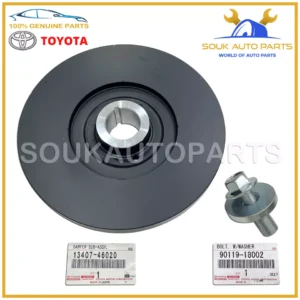 Genuine Toyota ENGINE HARMONIC BALANCER & BOLT W/WASHER 1JZ 2JZ Supra JZA80