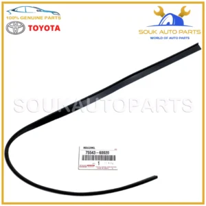 75543-60020 Genuine Toyota MOULDING,WINDSHIELD, OUTSIDE NO.2 RH 7554360020 LX470