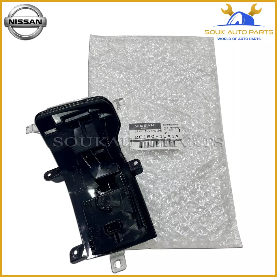 26160-1LA1A Genuine Nissan LAMP ASSY-SIDE TURN SIGNAL, RH 261601LA1A OEM