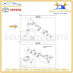 04445-0K131 Genuine Toyota GASKET KIT,POWER STEERING GEAR FOR RACK & PINION OEM