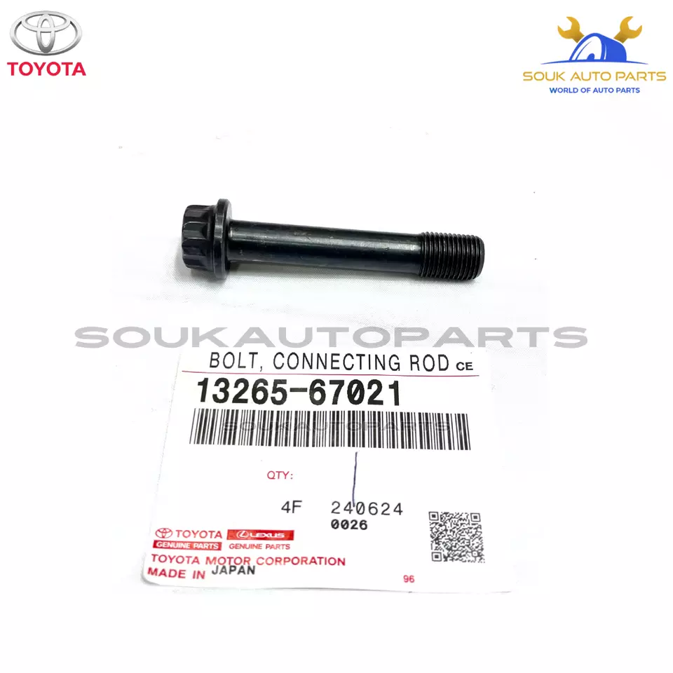 13265-67021 x8 Genuine Toyota BOLT, CONNECTING ROD 1326567021 OEM