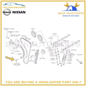 13070-2J203 Genuine Nissan TENSIONER ASSY-CHAIN 130702J203 OEM