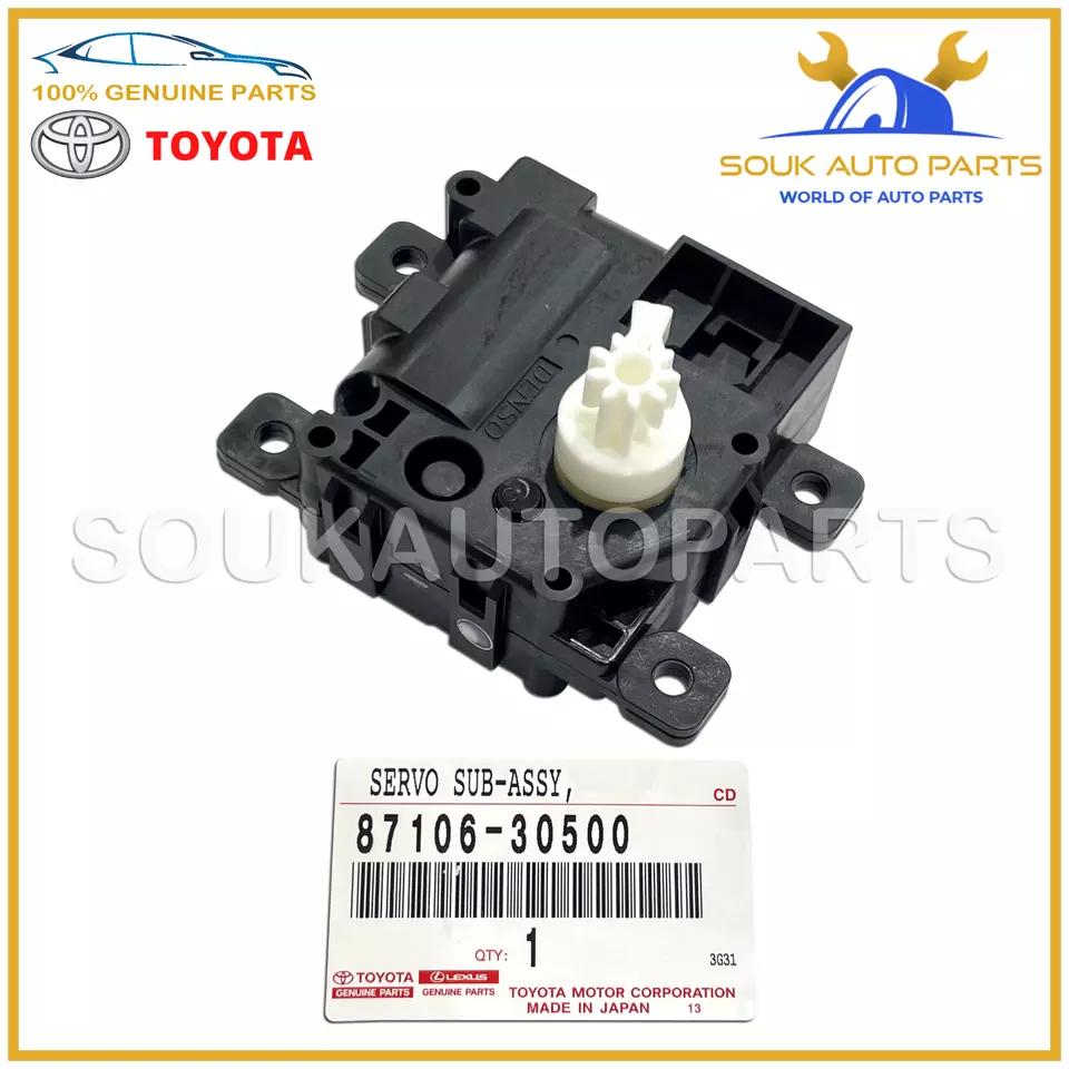 87106-30500 Genuine Toyota DAMPER SERVO SUB-ASSY, AIR CONDITIONER RADIATOR, NO.1