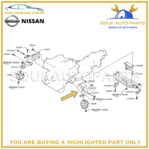 11233-JK50A Genuine Nissan ENGINE MOUNTING BRACKET, LH 11233JK50A OEM