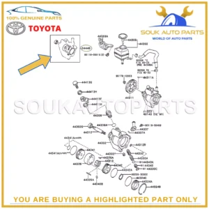 04446-20031 Genuine Toyota GASKET KIT, POWER STEERING PUMP 0444620031 OEM