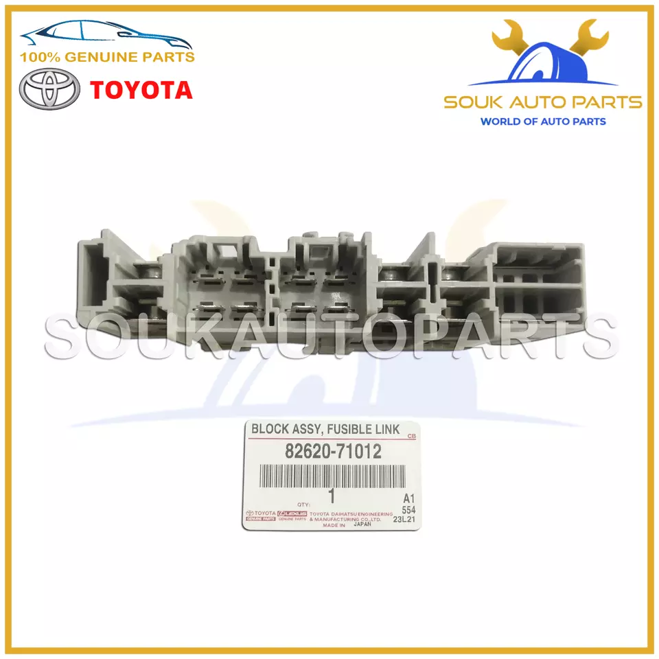82620-71012 Genuine Toyota BLOCK ASSY, FUSIBLE LINK 8262071012 OEM