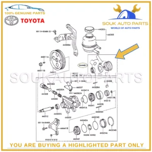 04446-10021 Genuine Toyota GASKET KIT, POWER STEERING PUMP 0444610021 OEM