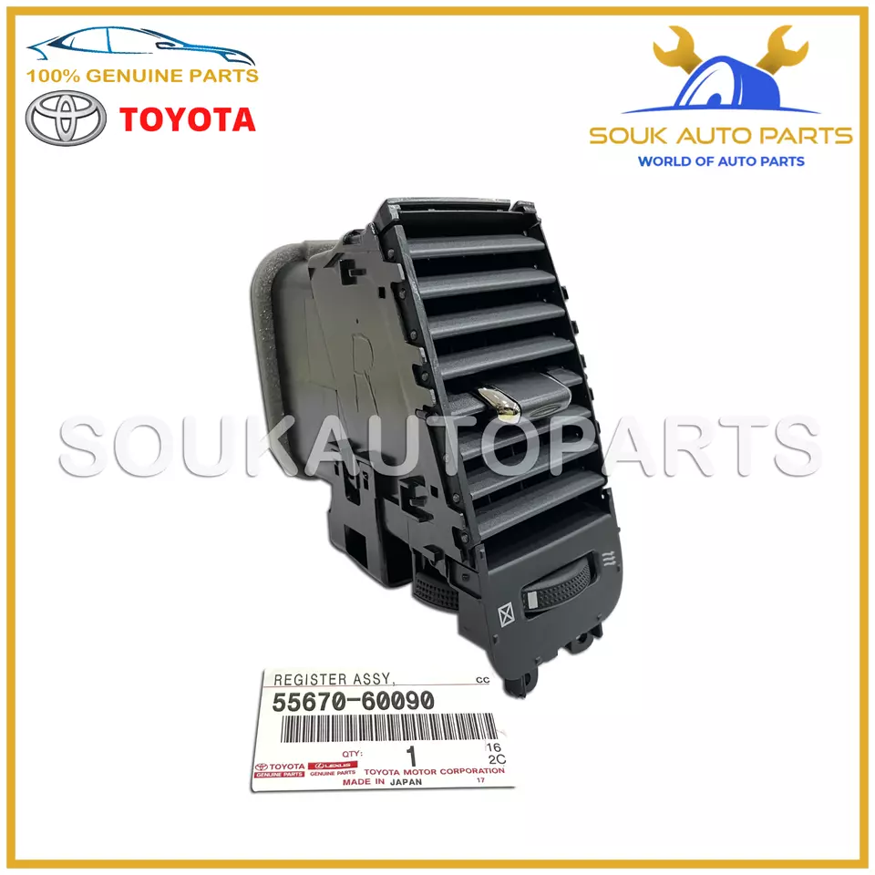 55670-60090 Genuine Toyota REGISTER ASSY, INSTRUMENT PANEL, CENTER 5567060090