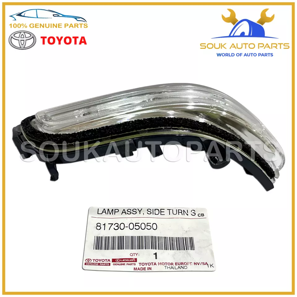 81730-05050 Genuine Toyota SIDE TURN SIGNAL LAMP ASSY, RH 8173005050 OEM