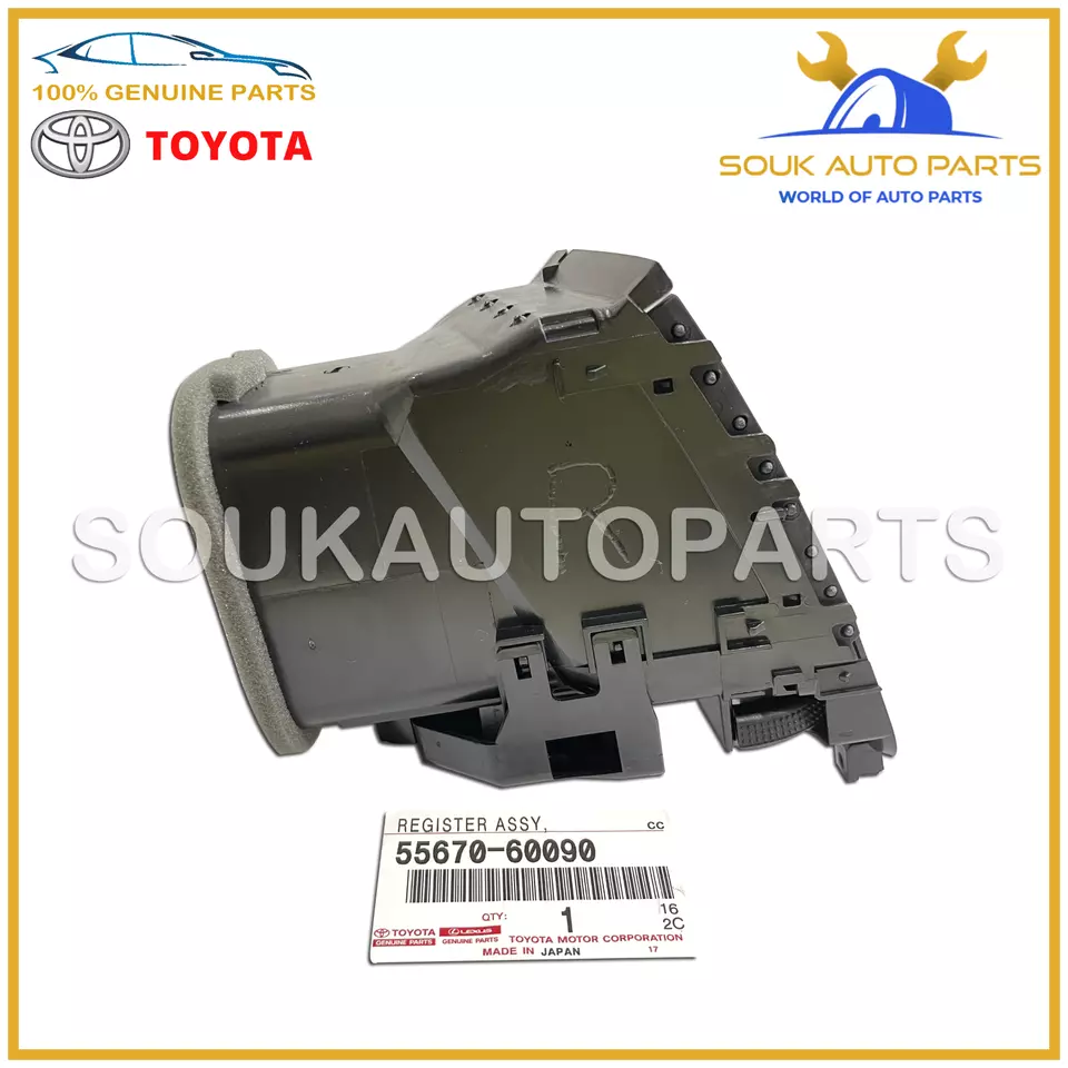55670-60090 Genuine Toyota REGISTER ASSY, INSTRUMENT PANEL, CENTER 5567060090