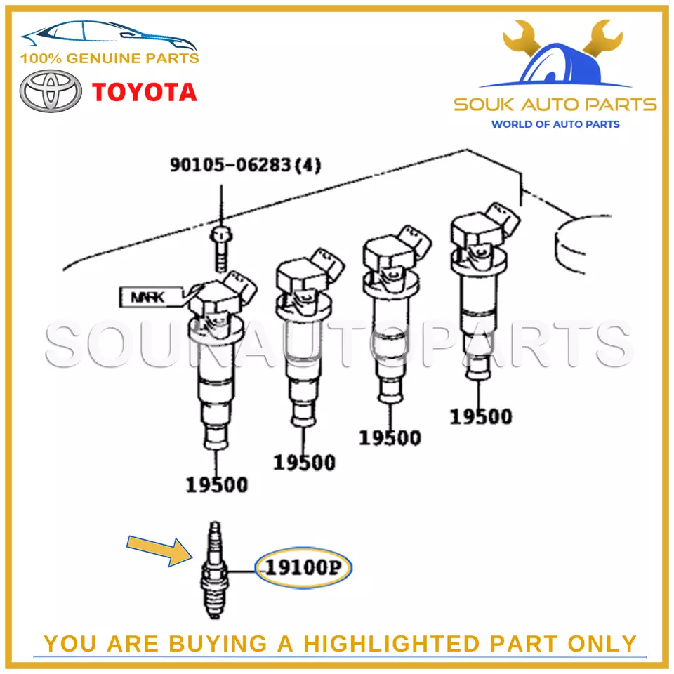 K16R-U11 OEM Toyota Genuine SPARK PLUG SET (4 Pcs) Lexus ES300h RX350 Audi