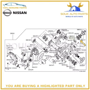 38189-8S110 Genuine Nissan SEAL-OIL,DRIVE PINION VK56DE 381898S110 INFINITI QX56