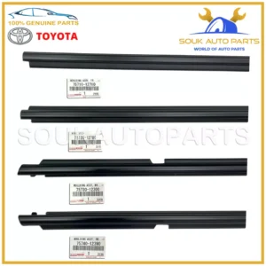 Genuine Toyota FRONT & REAR DOOR BELT MOULDING WEATHERSTRIP SET Corolla 09-12