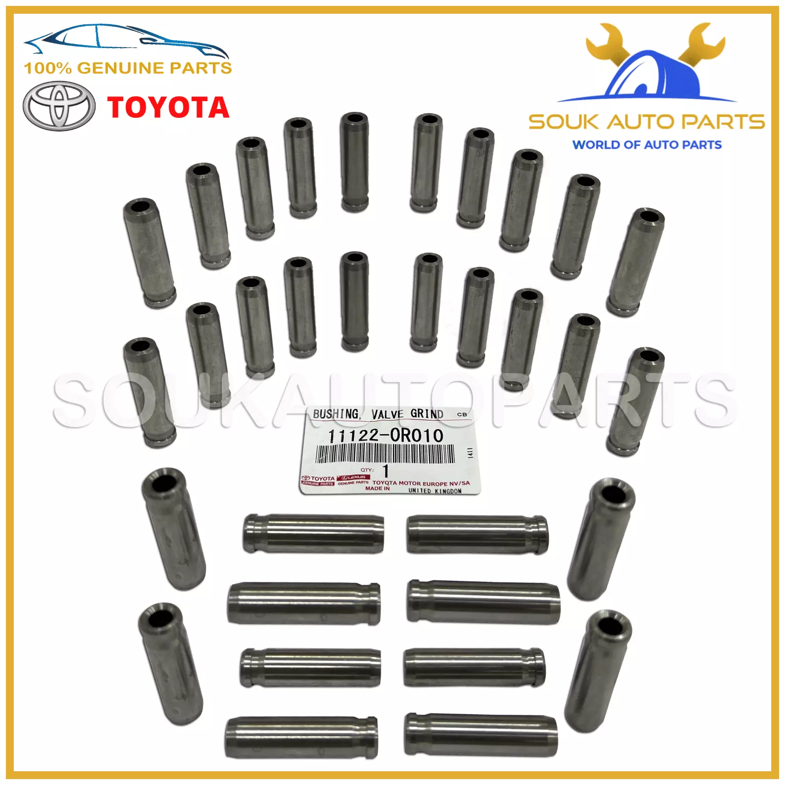 11122-0R010 x 32 Genuine Toyota ENGINE VALVE GUIDES 1VD-FTV V8 (SET OF 32 PCS)