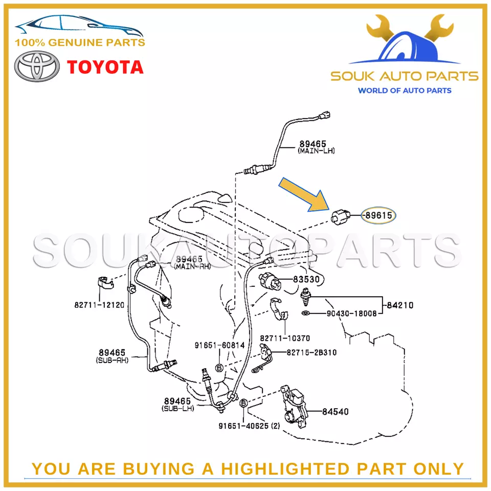 89615-30080 Genuine Toyota SENSOR, KNOCK CONTROL 8961530080 OEM RAV4 LEXUS GS430