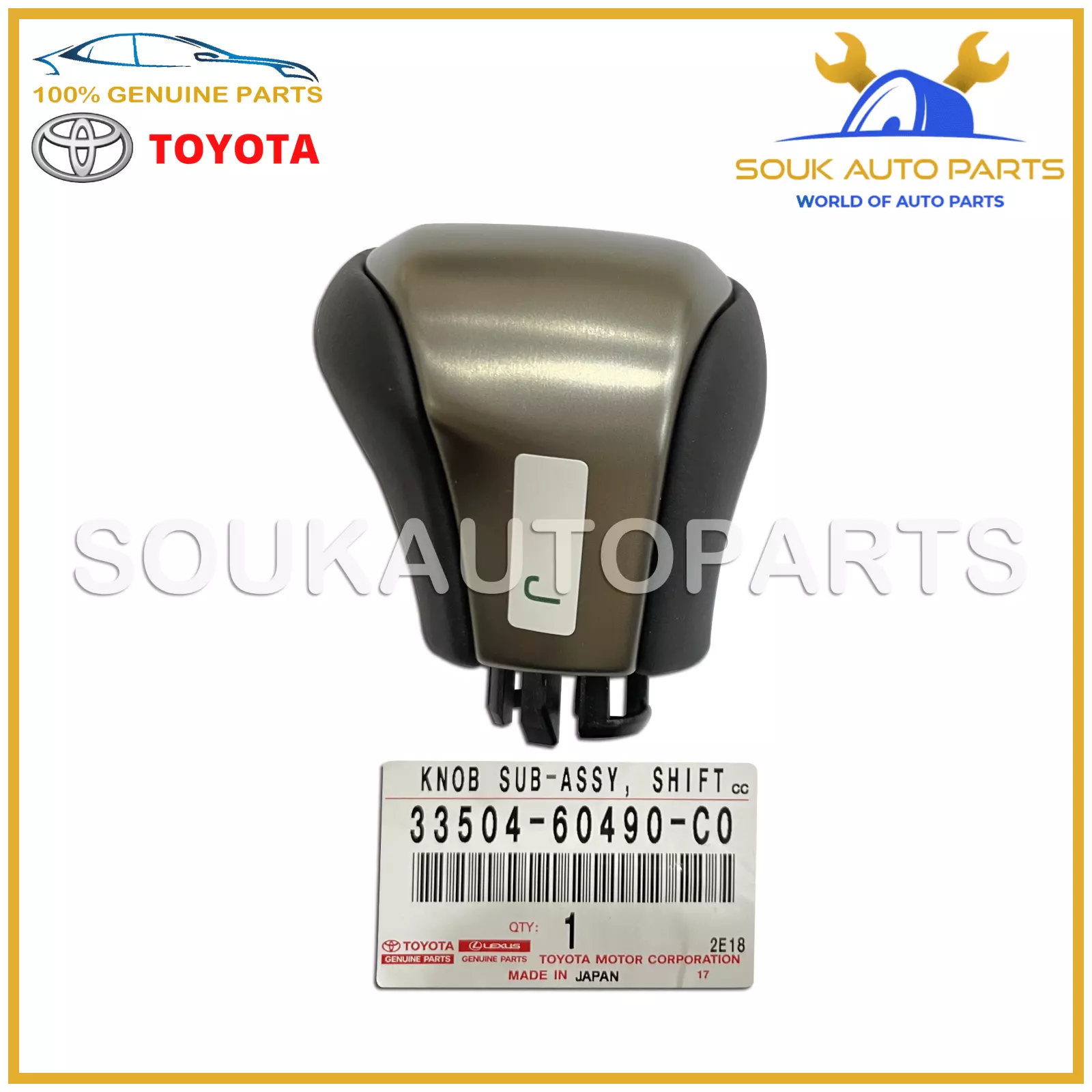 33504-60490-C0 Genuine Toyota KNOB SUB-ASSY SHIFT LEXUS LX570, LX450d 2016-2020