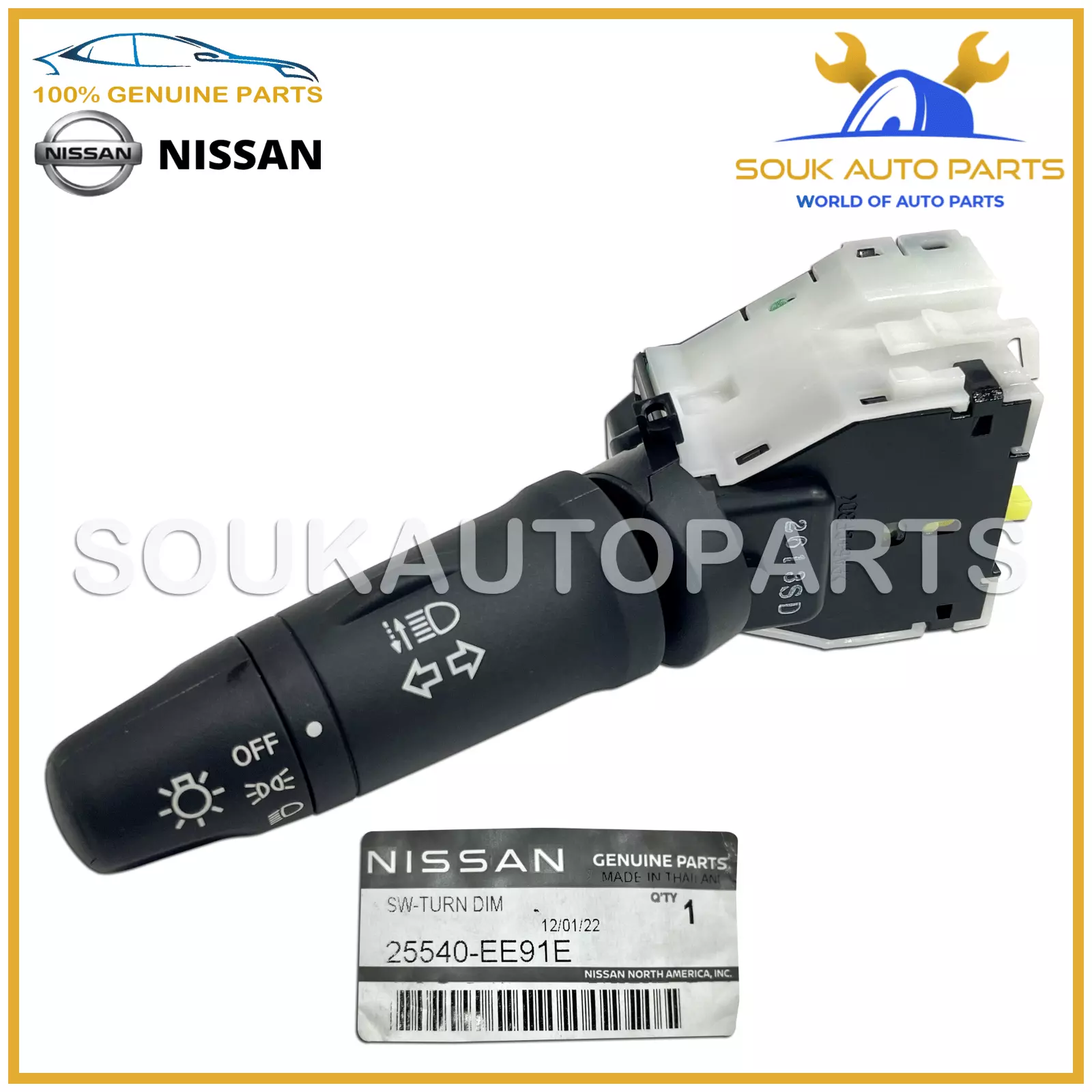 25540-EE91E Genuine Nissan TURN SIGNAL SWITCH ASSY 25540EE91E OEM