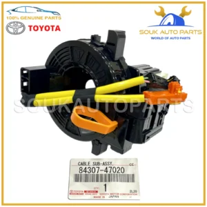 84307-47020 Genuine Toyota CABLE SUB-ASSY, SPIRAL PRIUS YARIS PRADO