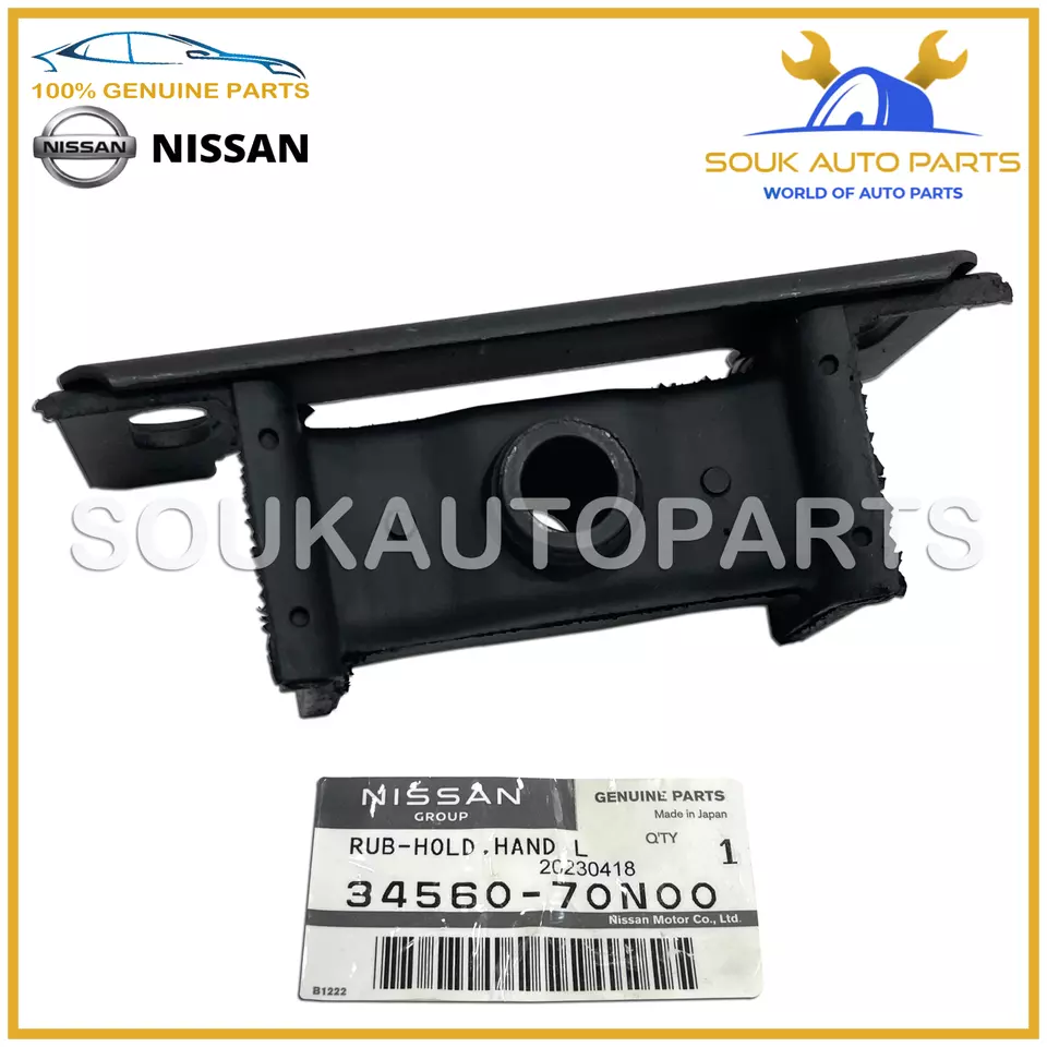 34560-70N00 Genuine Nissan BRACKET ASSY-HOLDER RUBBER 3456070N00 OEM