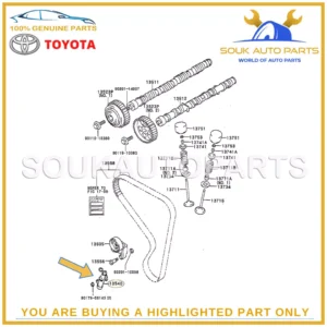 13540-16010 GENUINE TOYOTA TIMING BELT TENSIONER, NO.1 OEM COROLLA