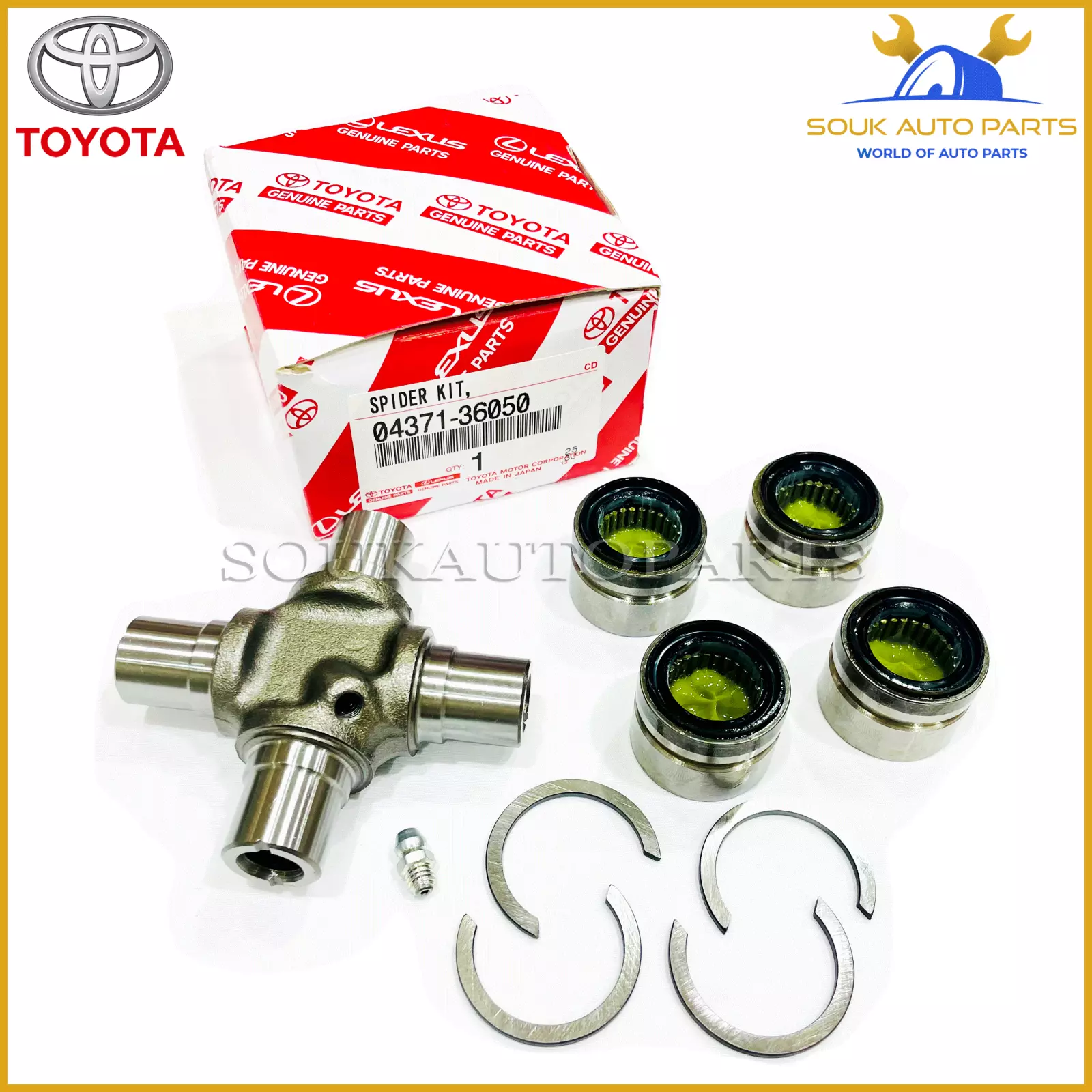 04371-36050 Genuine Toyota SPIDER KIT, REAR PROPELLER SHAFT UNIVERSAL JOINT