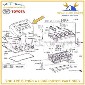 Genuine Toyota TOP COVER TUNING COIL VVTi COROLLA Altis Voxy 1.8 2.0Ltr OEM