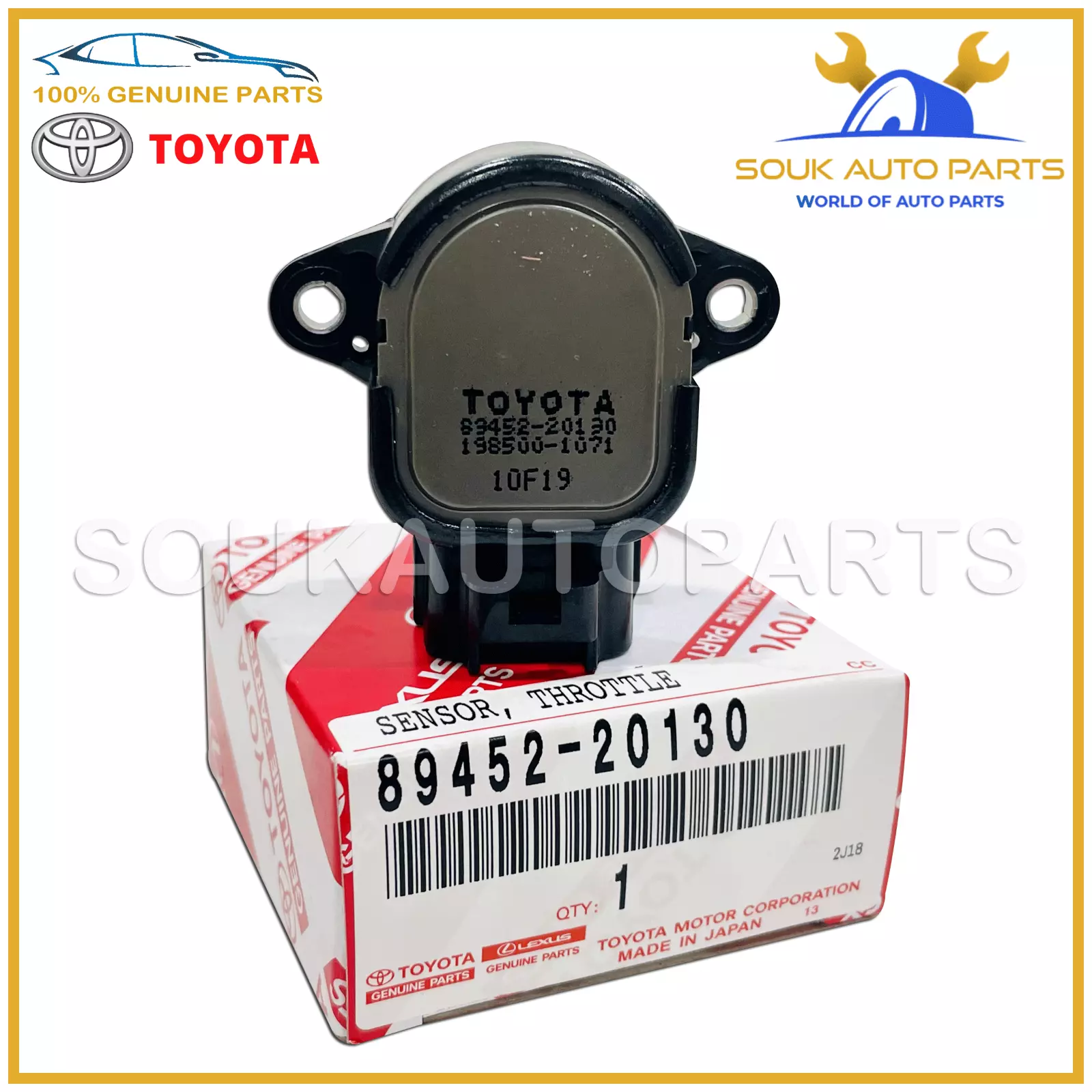89452-20130 Genuine Toyota SENSOR, THROTTLE POSITION 8945220130 OEM