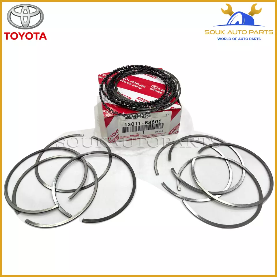 13011-88601 Genuine Toyota RING SET, PISTON 1301188601