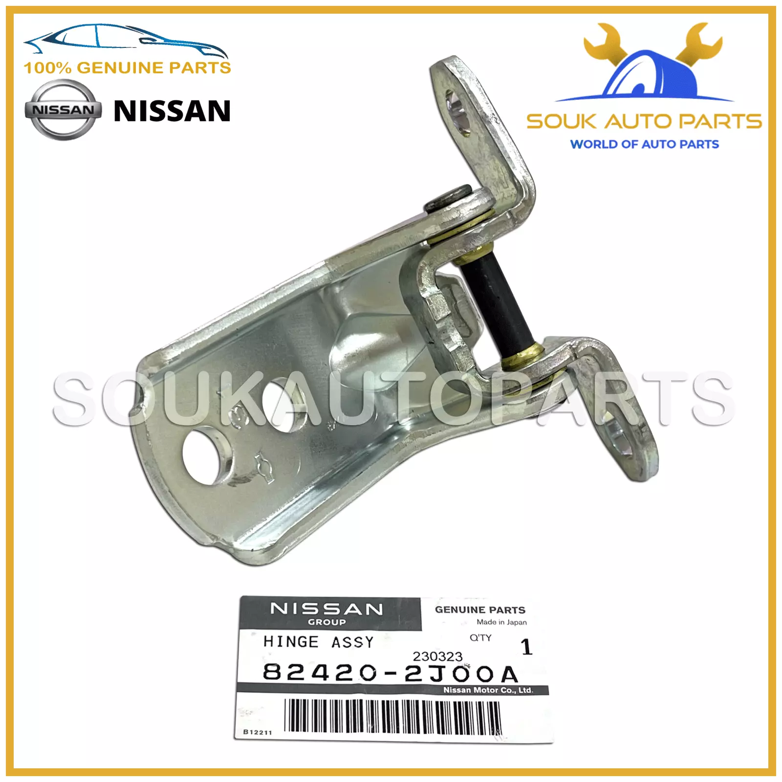 82420-2J00A Genuine Nissan HINGE ASSY-FRONT DOOR 824202J00A OEM