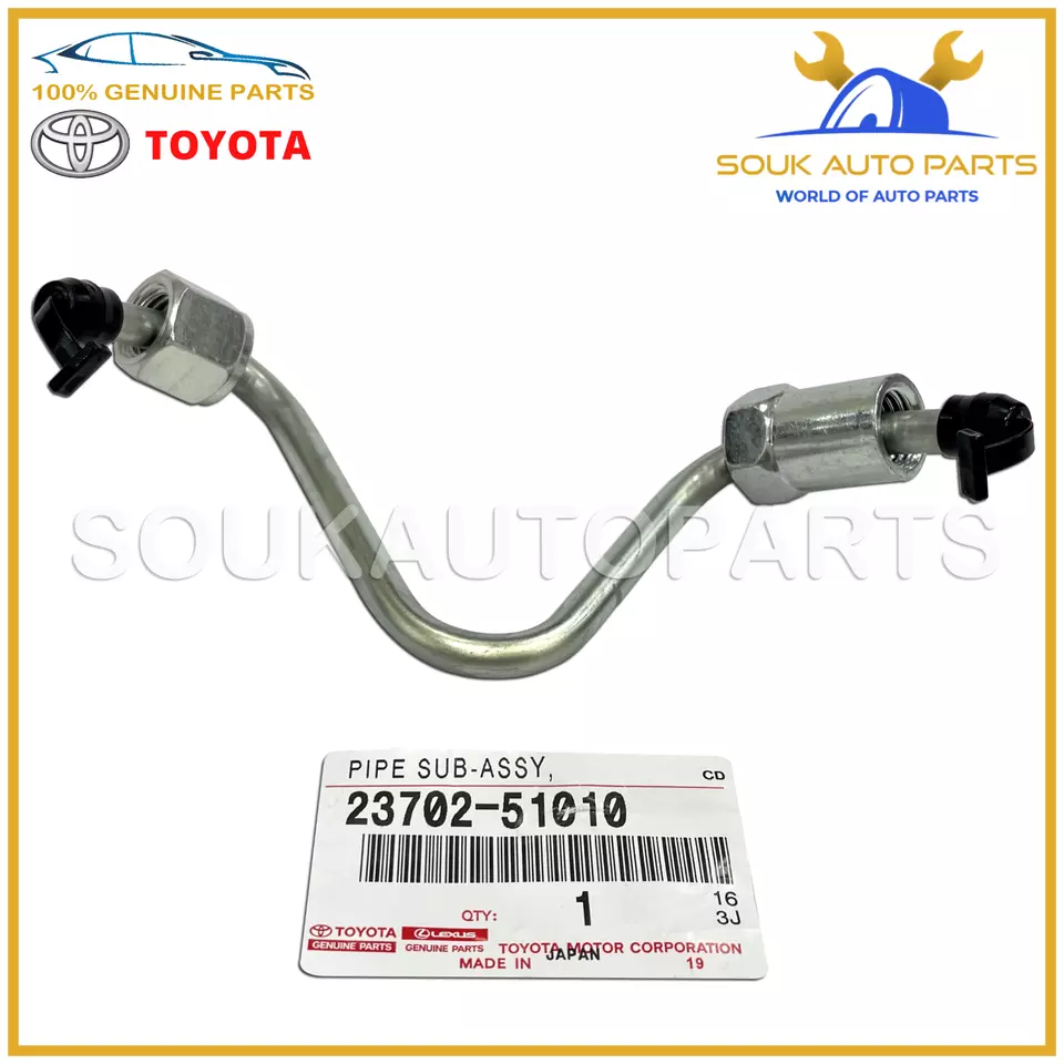 23702-51010 Genuine Toyota PIPE SUB-ASSY, INJECTION, NO.2 2370251010 OEM LC