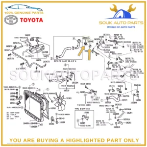 90916-03089 & 16346-66020 Genuine Toyota THERMOSTAT WITH GASKET For COASTER LC